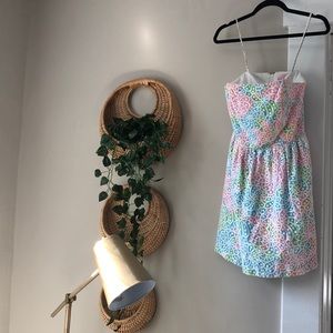 Lace strapless dress